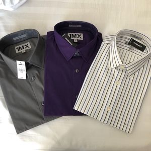 Express Men's Fitted Dress Shirts, NWT, Size Large